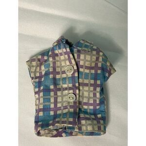 Vintage Barbie: SKIPPER Fun Time ~ Green Plaid‎ Shirt W-3